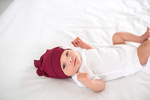 Image of Baby Beanie Hat Top Knot Stretchy Soft aa‚¬A inchRuby inch by Copper Pearl