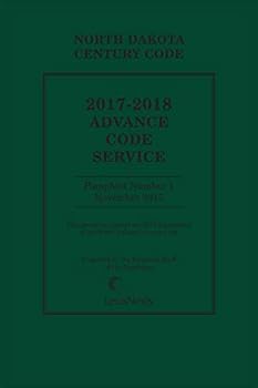 Perfect Paperback North Dakota Century Code Annotated Advance Code Service 2019-2020 Edition Book