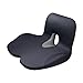 SnowingShine Cushion for Office Chair, Support Pillow for Long Sitting, Black