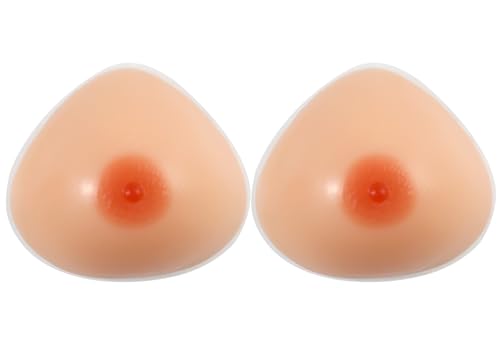 Vollence Triangle Silicone Breast Forms Fake Boobs Prosthetic Breast for Mastectomy