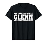 Glenn Surname Funny Team Family Last Name Glenn T-Shirt