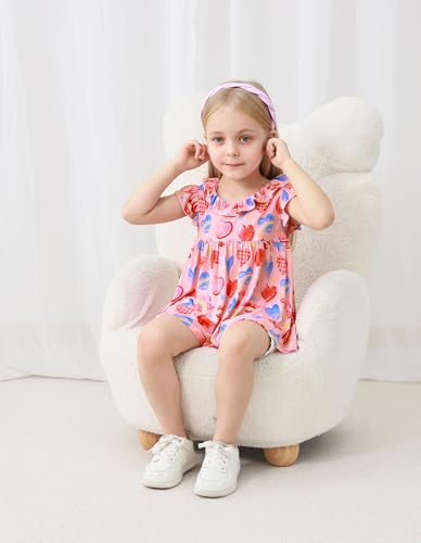 Image of Baby Girl Sleeveless T-Shirts Toddler Infant Girls Tank Top T-Shirt Viscose from Bamboo Summer Cool Tees 3Months-5T