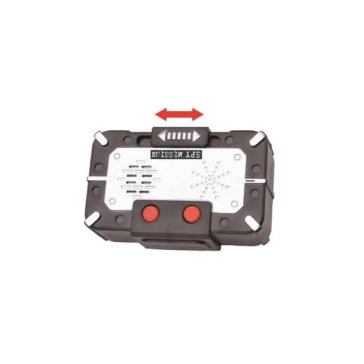 LEXIBOOK, Spy Mission, Modificador de Voz Spy, Efectos de distorsión de Voz, Grabación de hasta 5 Segundos, Negro, RPSPY03