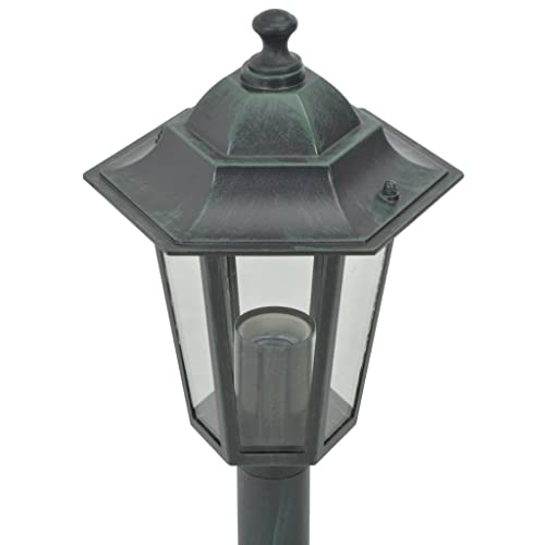 Lámpara de techo E27 verde oscuro con cable de 110cm, lámparas colgantes de aluminio pack 6 4