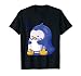 Carino pinguino dormire abbraccio cuscino Kawaii Maglietta