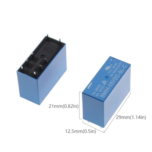 Relé SMIH-12VDC-SL-C de 16A y 8 pines componente electrónico PCB 2