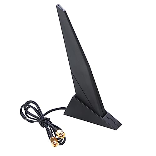 TECKEEN Dual Band WiFi Antenna for Asus Z390 Z490 X570 Motherboard 2T2R, 2.4G/5G WiFi6e Antenna with Extension Cable, Magnetic on The Back