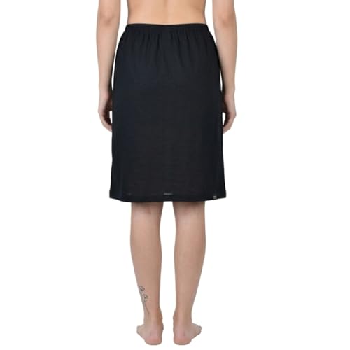 Image of Aimly Women's Cotton Knee Length Skirt Slip - Pack of 2