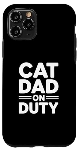 Cat Dad On Duty �X�}�z�P�[�X iPhone 11 Pro �p