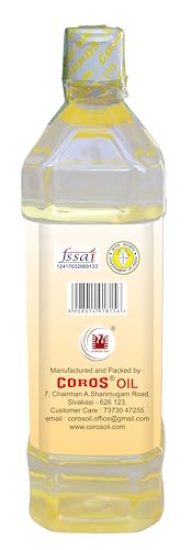 Image of Coros Oil Wooden Chekku Cold pressed Coconut Oil 1Ltr