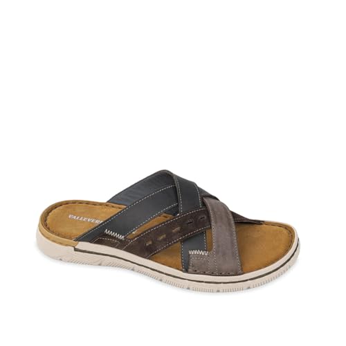Chaussons homme en cuir Valleverde 20880 élégants et confortables