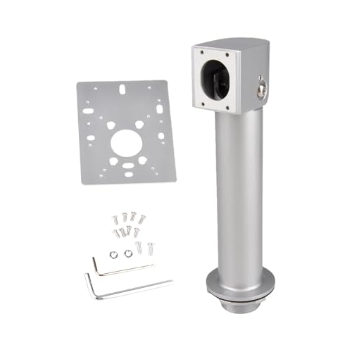 Luyismer Rustproof Face Recognition Device Stand Mount Bracket Quick Install Outdoor Access Control Sytem Holder Aluminum Pillar Bracket