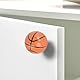 Cyrank Basketball-Schrank-Schubladen-Türgriffe, 6er-Set, Kugeltyp, Einzelloch, für Kinder, Kommoden, Schubladen, Schreibtischgriffe, Sport, Kinderzimmer, Küche, Schlafzimmer, Dekoration