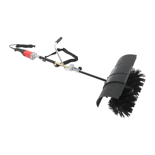 Spazzatrice elettrica 2 in 1, larghezza 55 cm, spazzaneve a mano, spazzaneve per esterni, spazzaneve a mano, spazzaneve