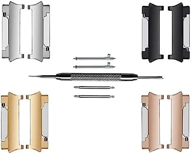 NICKSTON Adapters Connectors Compatible with Fitbit Ionic Smartwatch Quick Release and Spring Bar Pins with Tool Set for 22mm Lug Width Attachment Bands Straps NICKSTON Adapters Connectors Compatible with Fitbit Ionic Smartwatch Quick Release and Spring Bar Pins with Tool Set for 22mm Lug Width Attachment Bands Straps