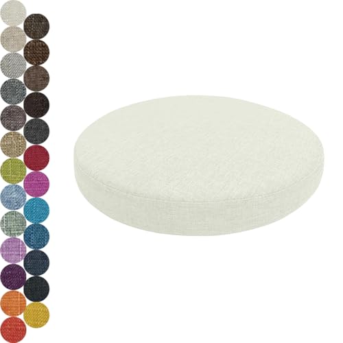 Lsjoaw 座布団クッション 40 X 40 X 3CM(一つ) ラウンド 円形 座面 シート チェア 洗える 丸型 椅子用 丸形 フロア スツール 丸 無地 高反発 シート丸い ダイニングチェア カラー1の商品画像（Amazon）
