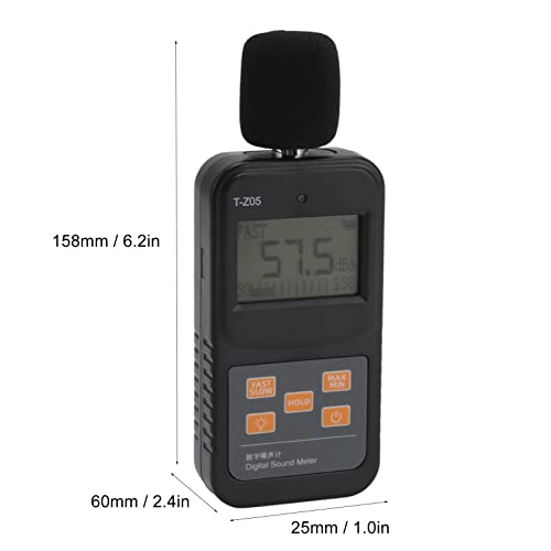 Geluidsdrukniveaumeter, 50dB Dynamisch Bereik 2 Weergavemodi Fabrieksgeluidsniveaumeter voor Snelwegen - Afbeelding 8