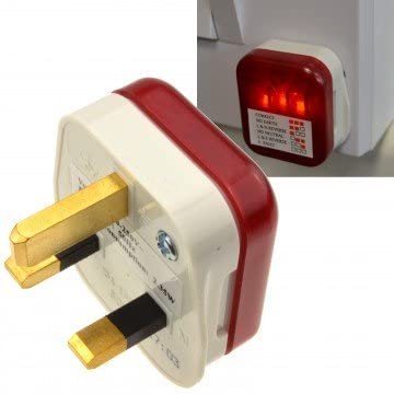 Mr Gadget's Solutions UK Mains Plug In Electrical Socket Tester Safety Fault Power Tester