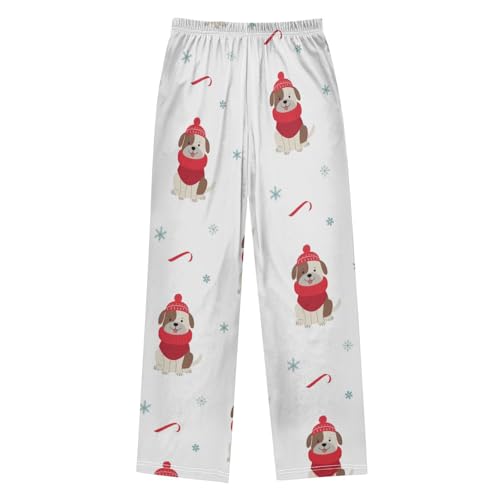 Winter Puppy Boys Pants Boys Athletic Pants Long Pant for Boywith Pockets Wide-Leg Size 6-14Y2