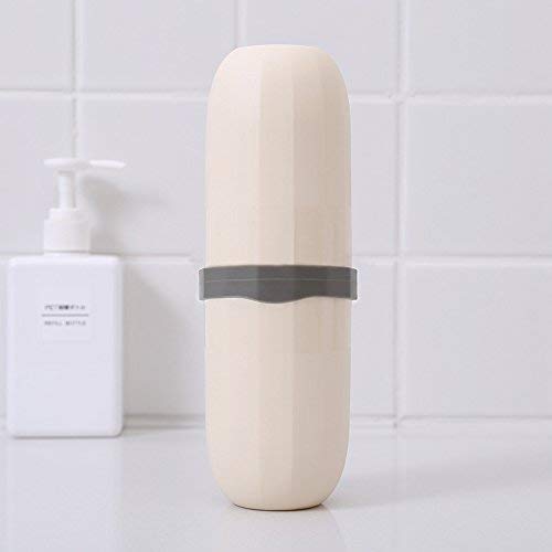 Toothbrush Travel Case Holder Portable Toothcup Travel Toothbrush Cup Containers For Travel And Daily Uses (Yellow) #TOP2