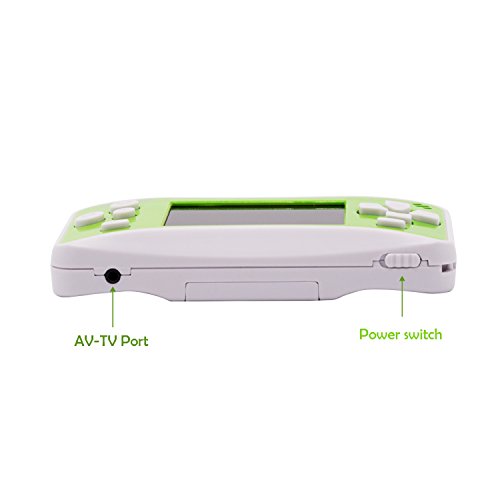 E-MODS GAMING Handheld Games for Kids Adults 2.5\" LCD Portable Retro Games Console Built in 162 Classic Electronic Video Games Player with TV Output - Travel Games for Birthday Xmas Gift (Green)