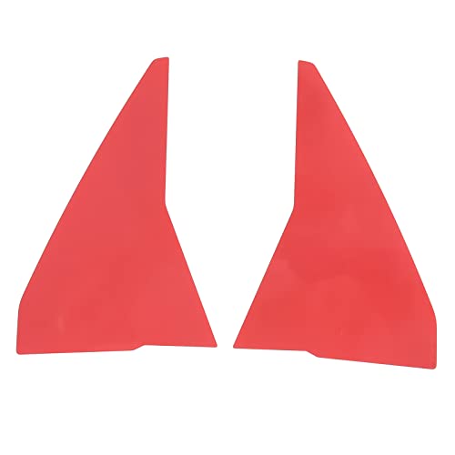 Image of Engine Bay Front Wall Cover Trim Compatible with Corvette C8 Stingray 2020-2023 Aluminum Alloy Red 2PCS Engine compartment Interior Decoration Accessories