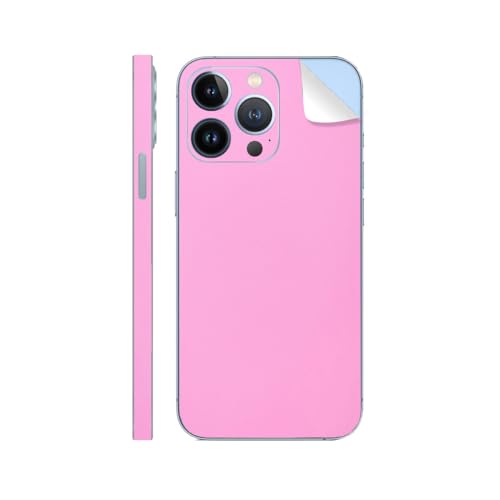 Carcasa adhesiva iPhone 15 Pro Max rosa mate skin protectora de vinilo SopiGuard