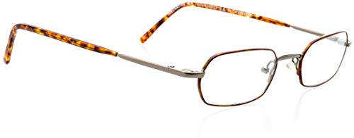 Optical Eyewear - Modified Oval Shape, Metal Full Rim Frame - for Women or Men Prescription Eyeglasses RX