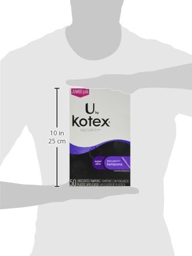 U by Kotex Security Tampons, Super Plus, Unscented, 50 Count
