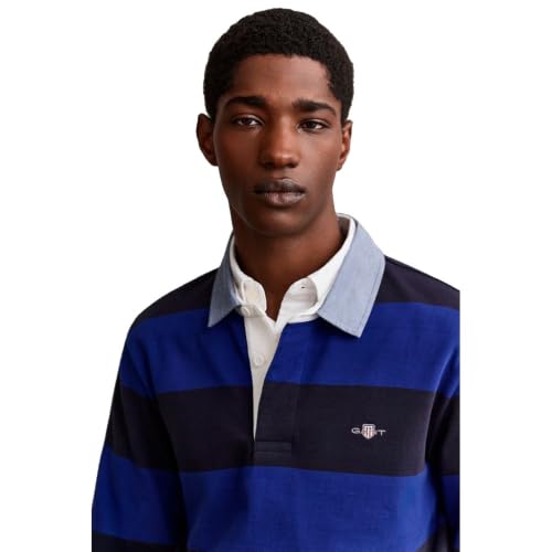 GANT REG Chambray Stripe Heavy Rugger – Ansicht 3