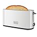Produktbild Black+Decker BXTO1001E - Toaster 1.000W, Toaster mit extra großem Schlitz, 7 Toaststufen, High-Lift-Funktion, und Stopp-Funktion, Kabelaufwicklung, weiß