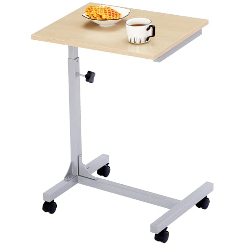 Price comparison product image Aingoo Overbed Table Small Computer Desk Mobile Desk Adjustable Height Table Sofa Table Portable Laptop Table Computer Desk for Small Spaces