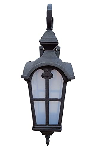 Image of Cast Aluminium Black Texture Wall Light | Pack of 2 - Weatherproof, Durable, and Modern Outdoor /Indoor Lighting Fixture for Garden, Patio, Living Room, Hallway, and Entryway