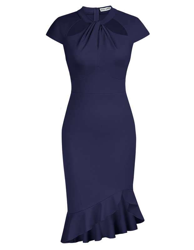 GRACE KARIN Damen Kleid Hollow Out Cocktailkleid Festlich Kleider Sexy...