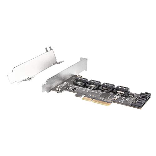 Image of SilverStone Technology ECS06 6 Port SATA Gen3 (6Gbps) Non-RAID PCI Express Gen3 x2 Card, TAA Compliant