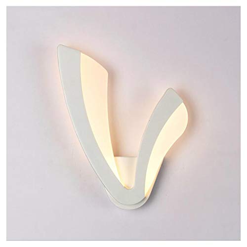 Apliques luces de pared modernas blancas con tecnología LED cálida para habitación y sala de estar