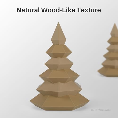 Image of ELEGOO Wood PLA Filament 1.75mm 1KG, Real Wood Fibers Filled 3D Printer Filament Dimensional Accuracy + /- 0.02mm, 1kg Spool(2.2lbs) Fits for Most FDM 3D Printers