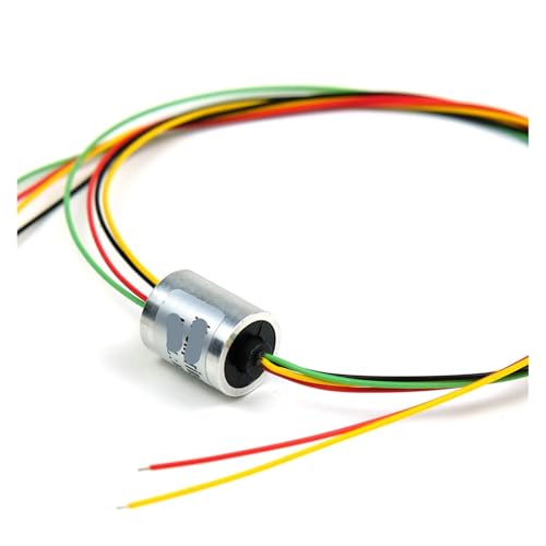 Bague collectrice rotative métallique 4 canaux connecteur signal 12,5 mm
