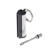 Aspecto elegante y lujoso. Taihely Llavero de metal para supervivencia al aire libre, camping, emergencia, iniciador de incendios permanente, de metal, se vende sin líquido, 2 unidades