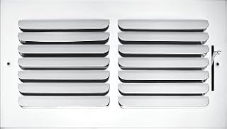 HVAC Premium 8" X 6" 1-Way Fixed Curved Blade AIR Supply Diffuser - Vent Duct Cover - Grille Register - Sidewall or Ceilin...