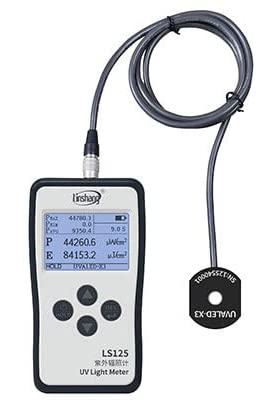CNYST UVALED-X3 プローブ付き UV 放射照度テスター デジタル紫外線照度試験機 UVA または UVV 光源を検出するための強度およびエネルギー検出 スペクトル応答 340nm-420nm エネルギー測定範囲 0〜9999999μJ/cm2