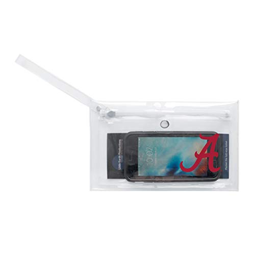 Image of NCAA Alabama Crimson Tide Unisex Ncaancaa Ticket Wristlet, Clear, 9 inch by 5.25 inch