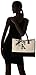 Mud Pie Classic Black and White Initial Canvas Tote Bags (K), 100% Cotton, 17