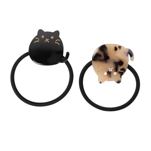 Angoily Funny Hair Ring Set of 2 Cat Design Hair Ring for Girls Cat Cat Products for Boys and Girls