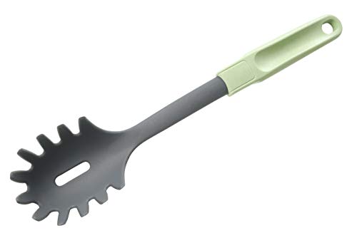 Fackelmann Cuillère à Spaghetti, Vert Menthe/Gris Clair, 33 cm