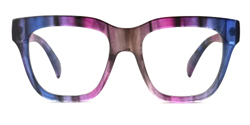 Image of Foster Grant Styles for Y.O.U. Singapore Blue Light Blocking Glasses For Women, Pink /Blue, Lens Width: 51 mm, Bridge: 21 mm, Arm: 147 mm
