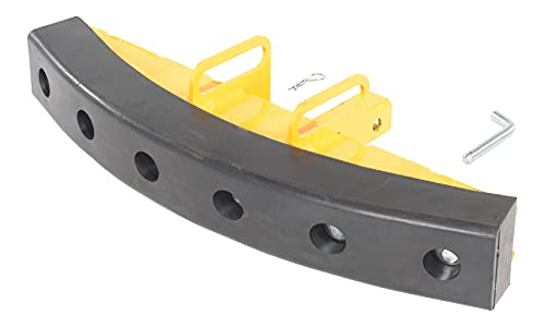 Vestil RPB-2 Steel/Rubber Push Bumper-Attachment to 2 in. Receiver 15 in. x 28 in. x 5-3/4 in. Yellow/Black