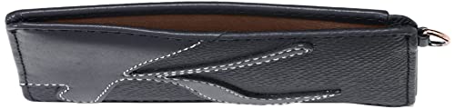 Kitamura Zh0450 K Mark Pass Case With Leather And Leather, Dark Blue/White Stitching [Navy] 10901, One Size #TOP2