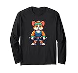 Photo Gallery corgi workout dog, divertente sollevamento pesi maglia a manica Photo Gallery corgi workout dog, divertente sollevamento pesi maglia a manica