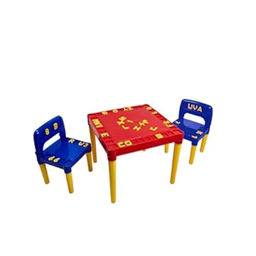 Mesa e cadeira Infantil Vermelha Tritec